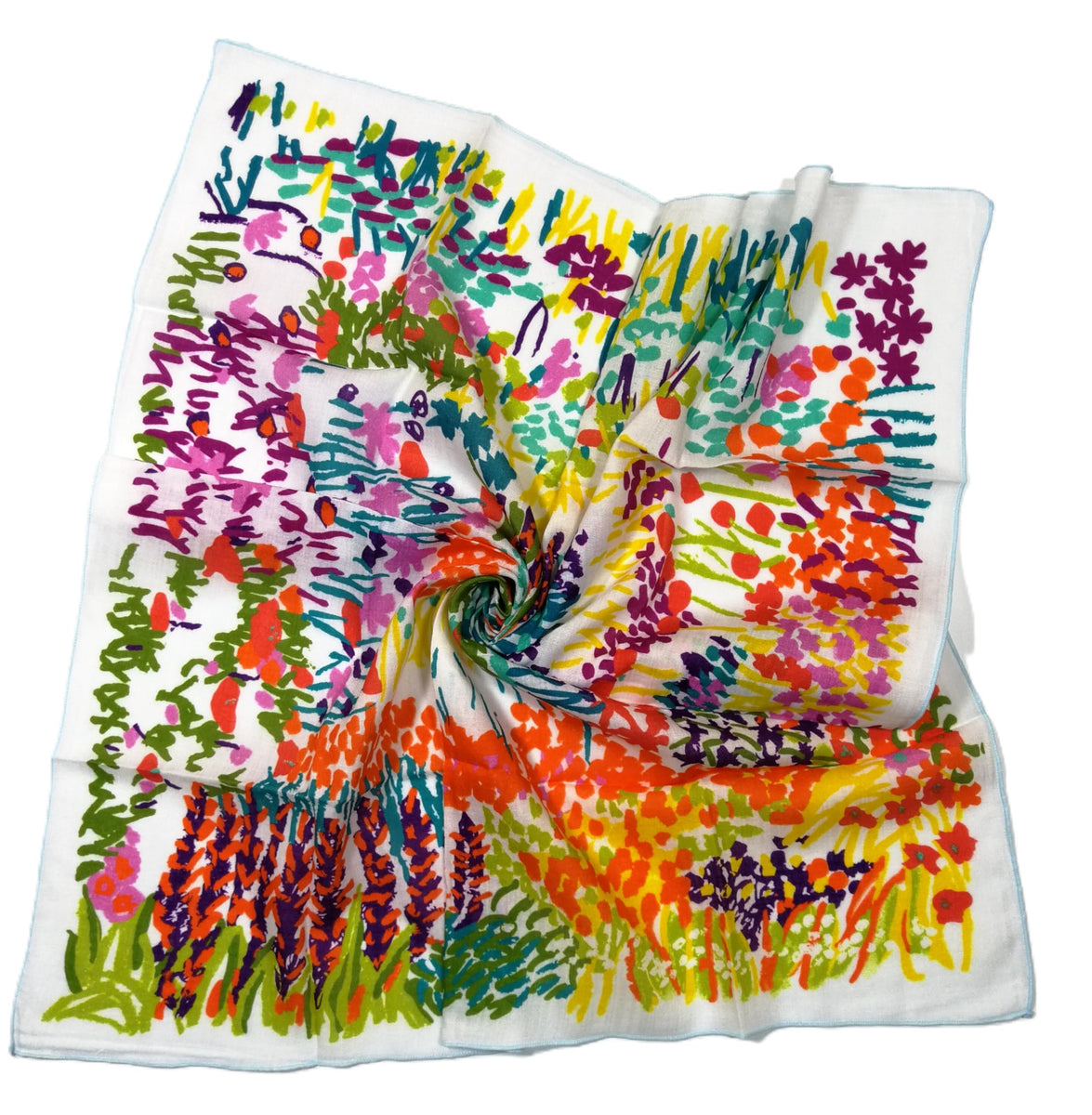 Shanlin Unisex Floral Cotton Bandanas 22x22 Inch Square Scarf
