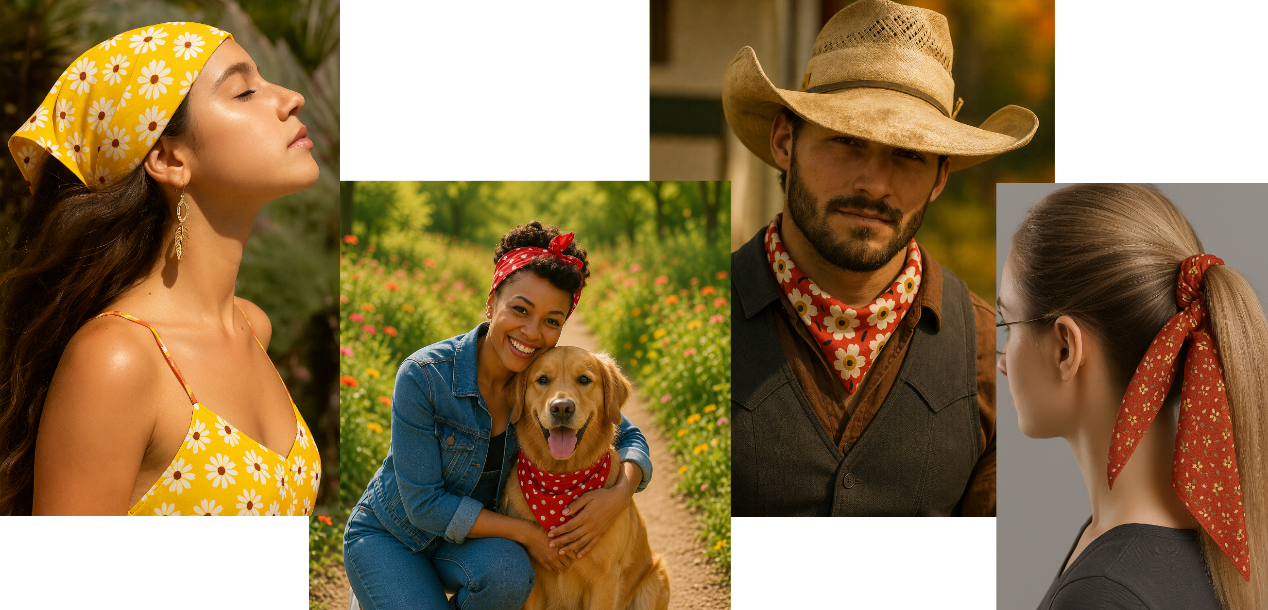 22" (55CM) Cotton Bandanas