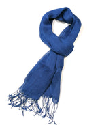 Shanlin Unisex 100% Linen Scarves for Men and Women (71"x22") Solid Color