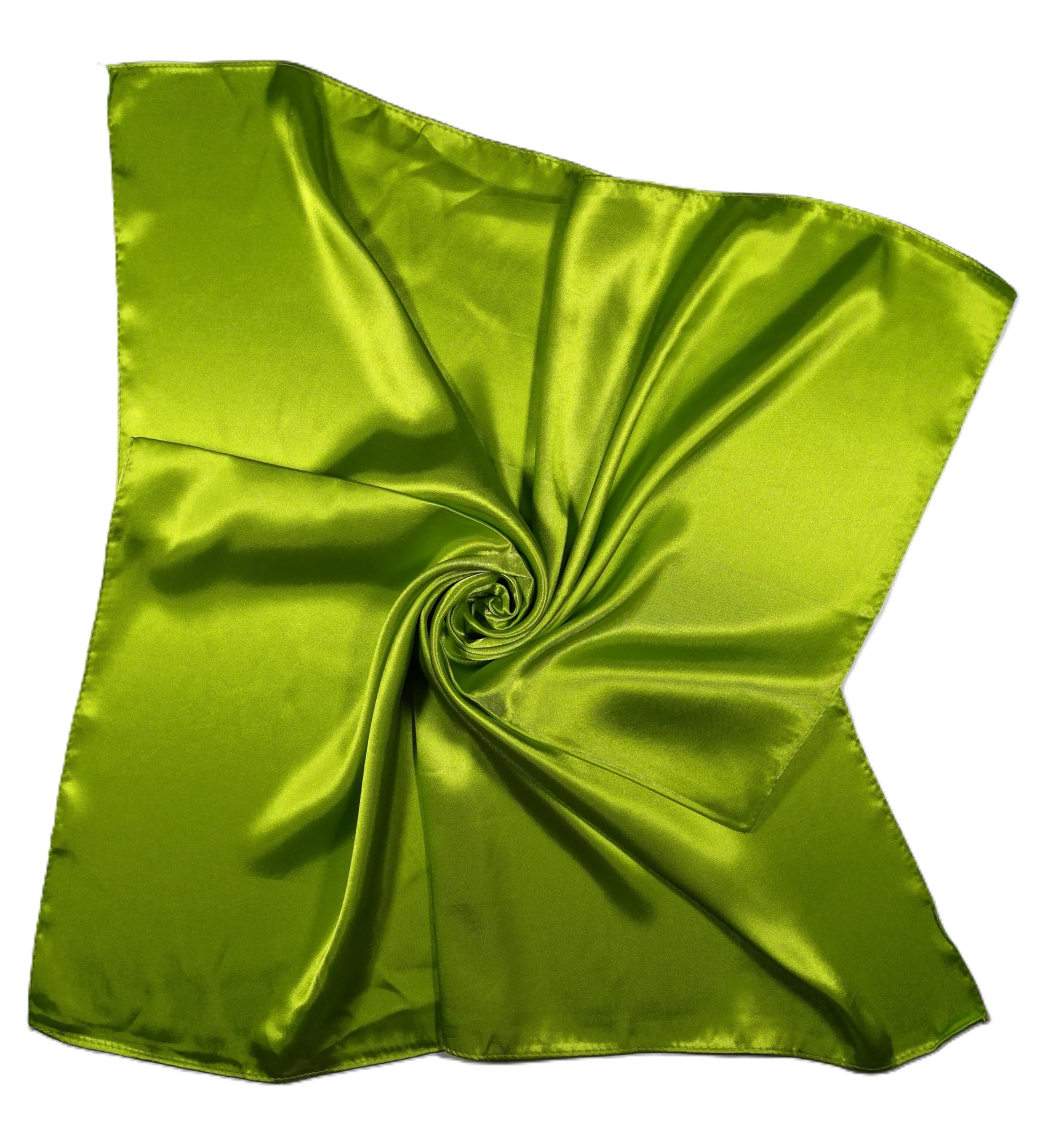 Shanlin Solid Color Silk Feel Satin Square Scarf Bandanas (23.5"X23.5")