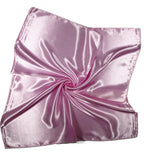 Shanlin Solid Color Silk Feel Satin Square Scarf Bandanas (23.5"X23.5")