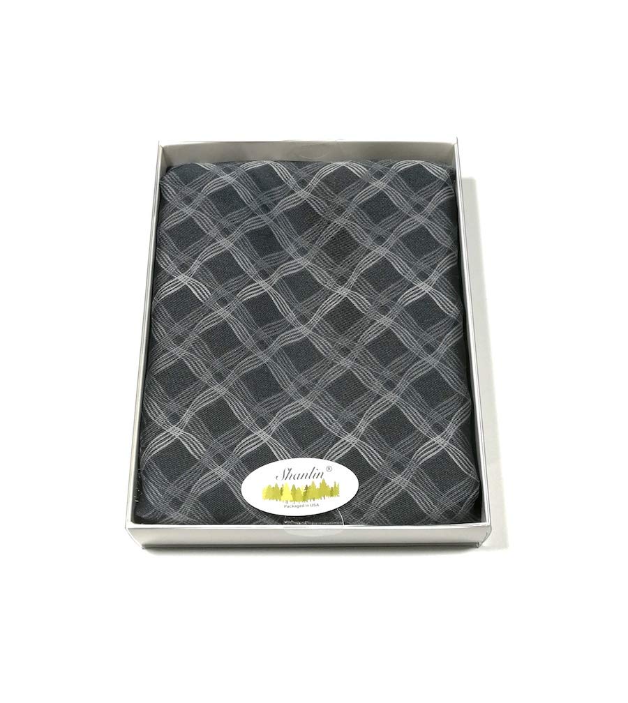 Shanlin Silk Feel Double-Layered Scarves for Men in Gift Box