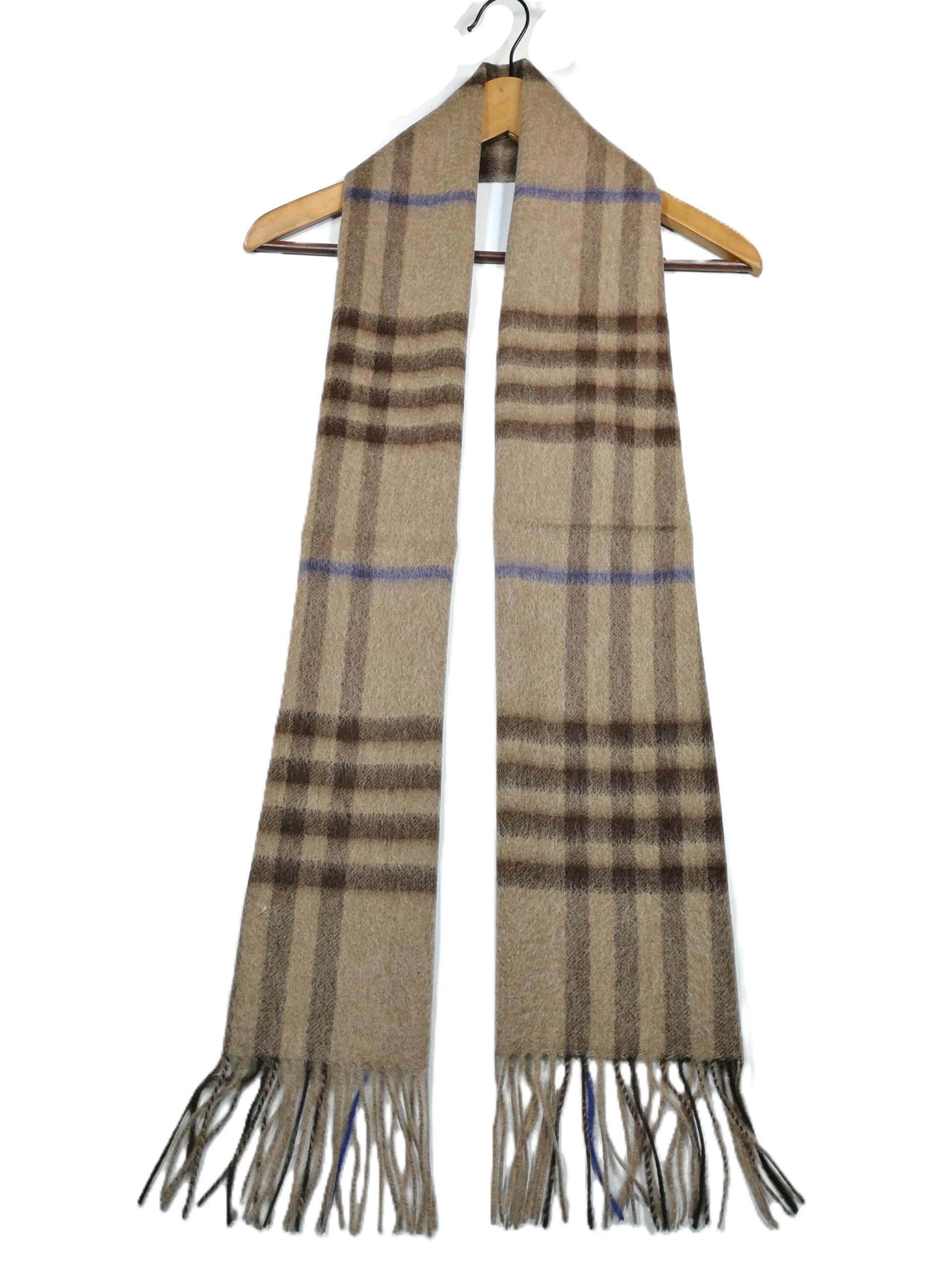 Shanlin 100% Australian Merino Wool Plaid Scarf for Men & Women – Soft, Warm, Lightweight Winter Wrap with Fringe