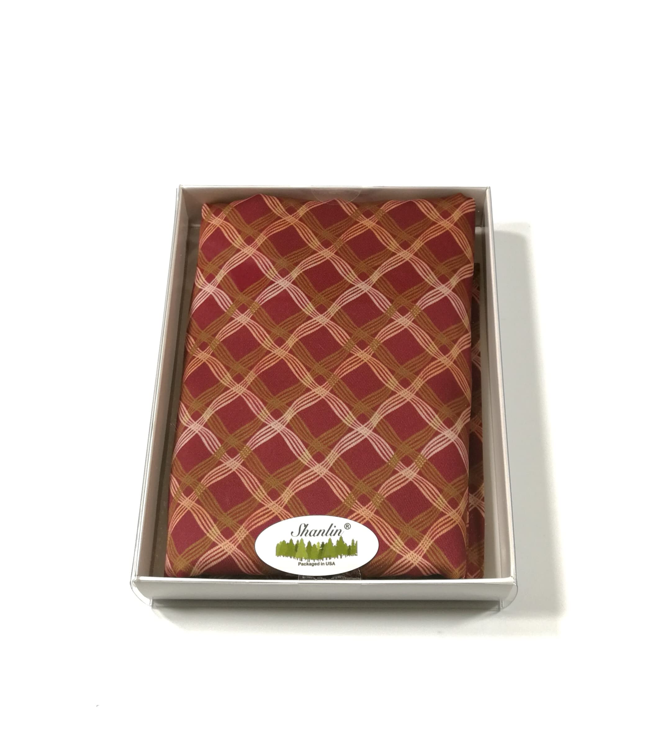 Shanlin Silk Feel Double-Layered Scarves for Men in Gift Box