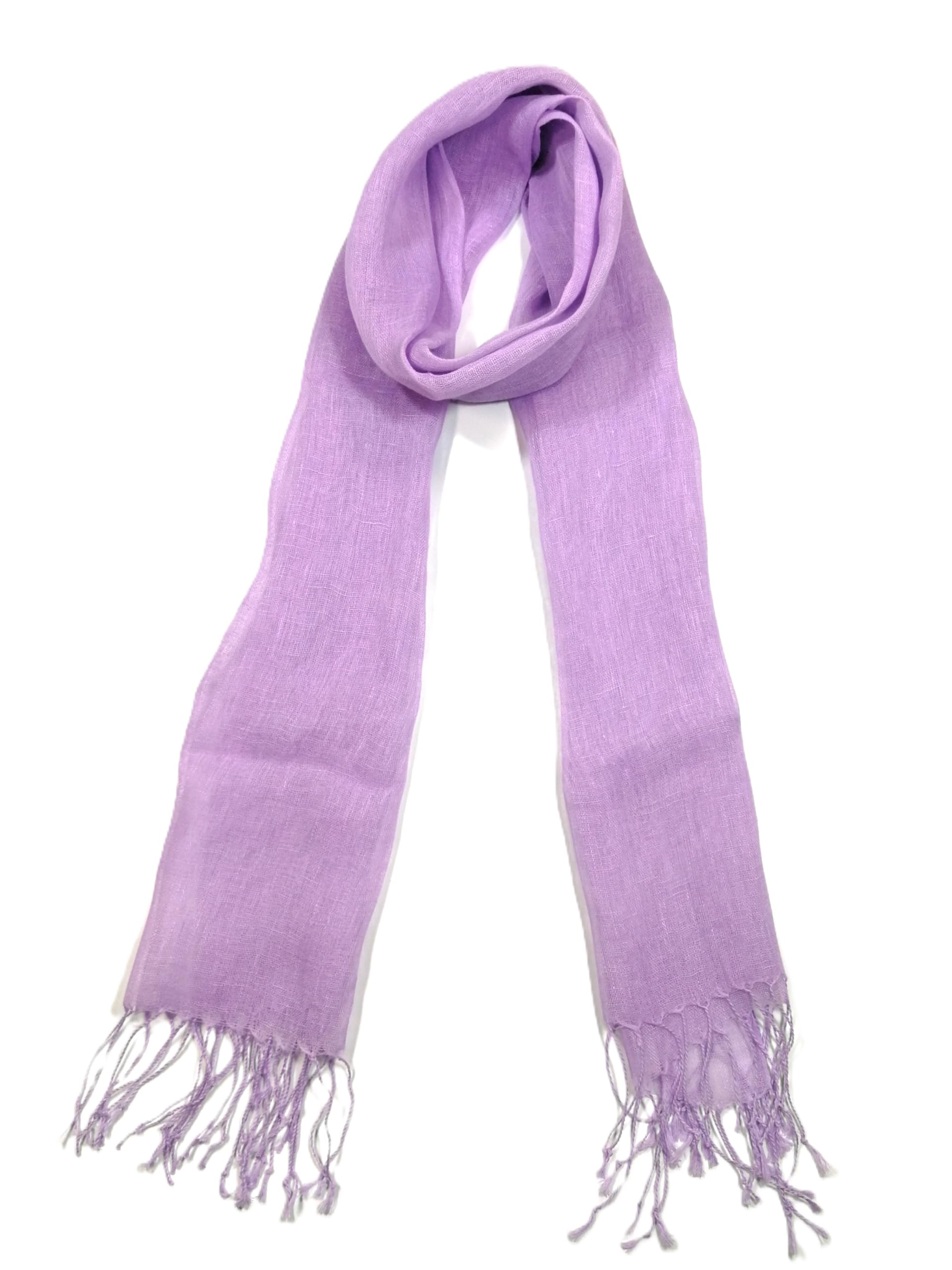 Shanlin Unisex 100% Linen Scarves for Men and Women (71"x22")