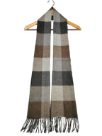 Shanlin 100% Cashmere Ultra Soft Solid & Plaid Scarf for Men & Women with Gift Box