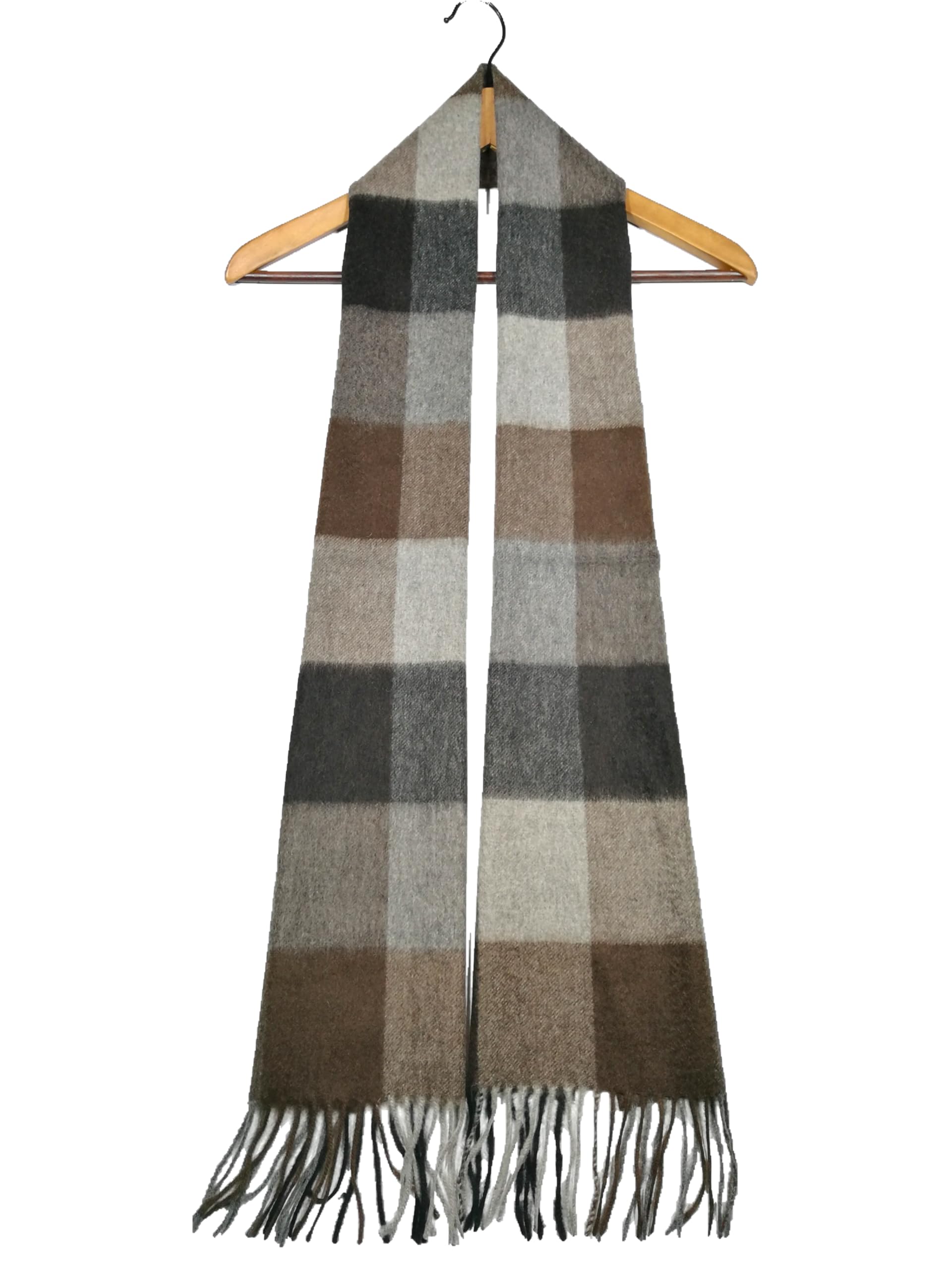 Shanlin 100% Cashmere Ultra Soft Solid & Plaid Scarf for Men & Women with Gift Box