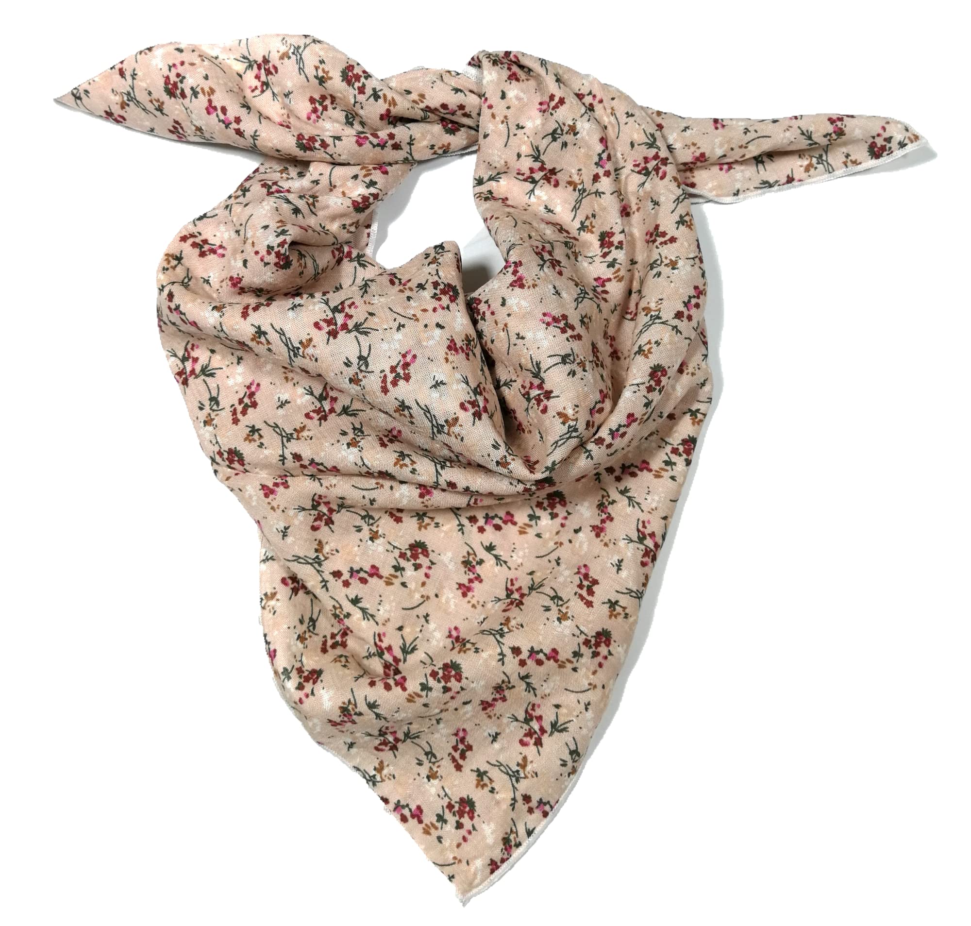 Shanlin Unisex Floral Cotton Bandanas 22x22 inch