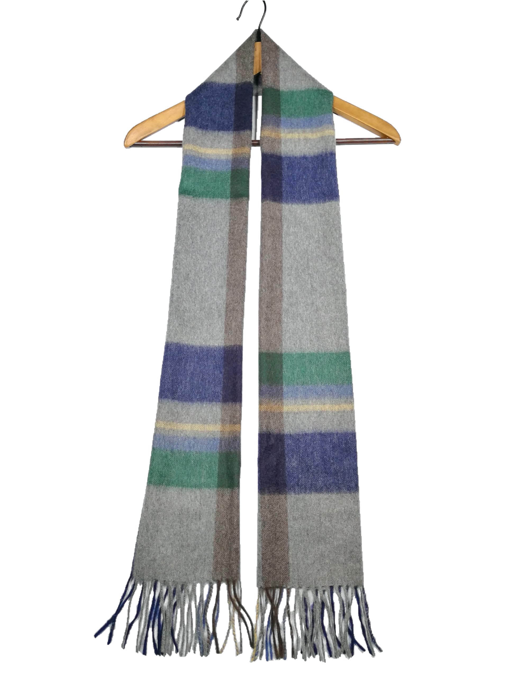 Shanlin 100% Cashmere Ultra Soft Solid & Plaid Scarf for Men & Women with Gift Box