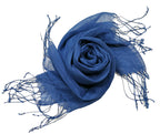 Shanlin Unisex 100% Linen Scarves for Men and Women (71"x22") Solid Color