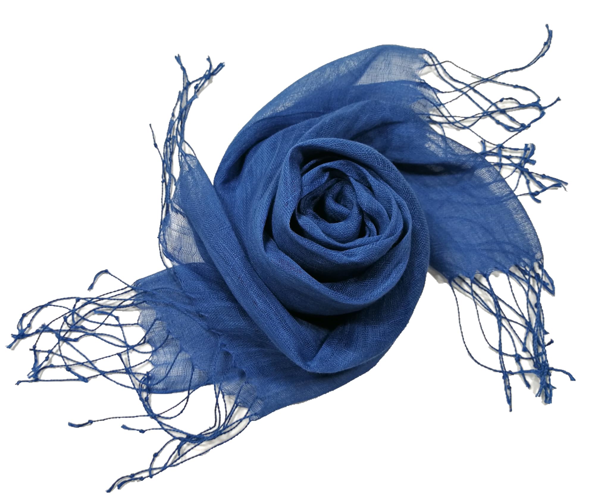 Shanlin Unisex 100% Linen Scarves for Men and Women (71"x22") Solid Color