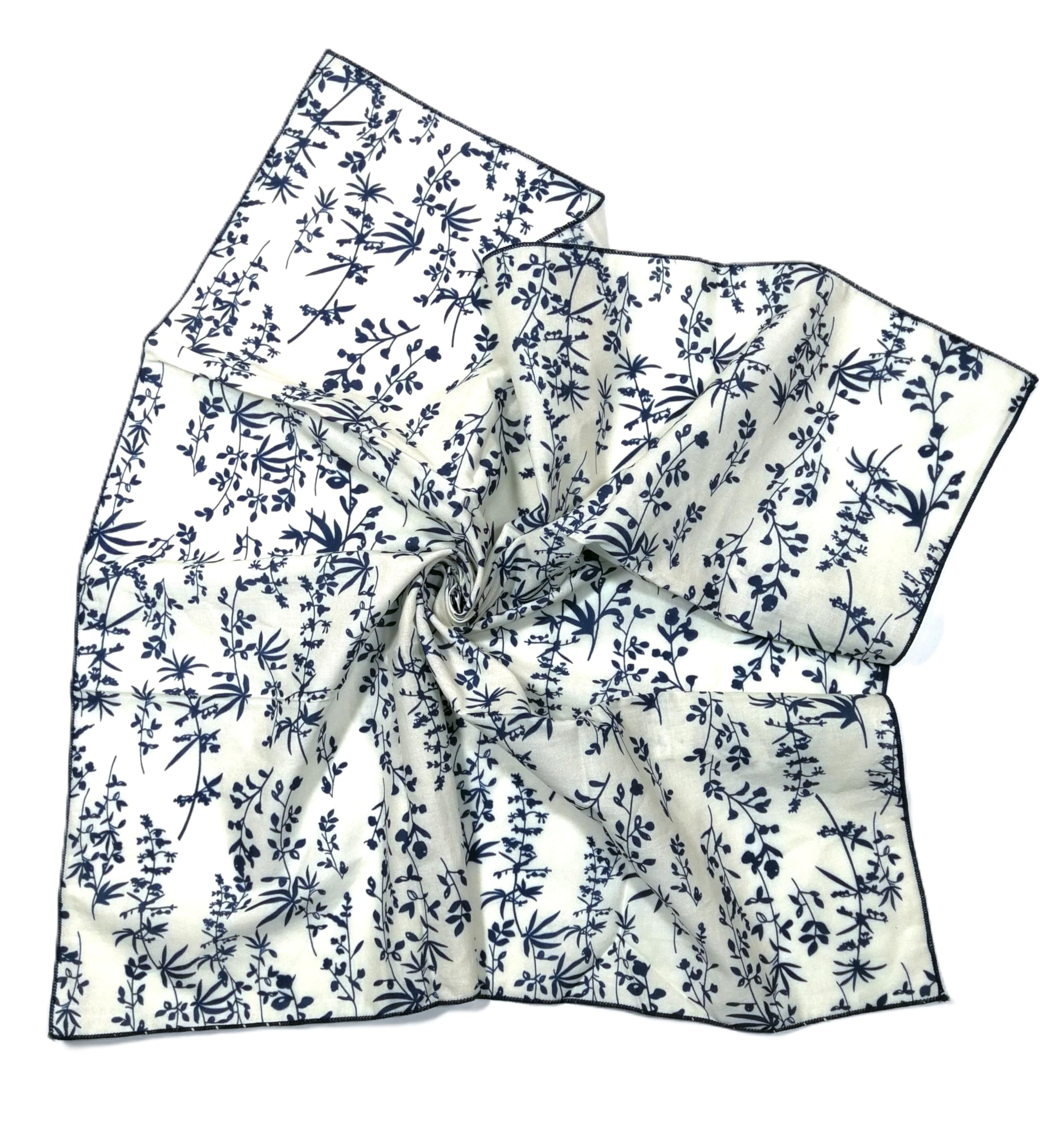 Shanlin Unisex Floral Cotton Square Scarf Bandanas 22x22 inch