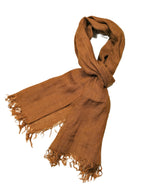 Shanlin Unisex 100% Linen Scarves for Men and Women (71"x22") Solid Color
