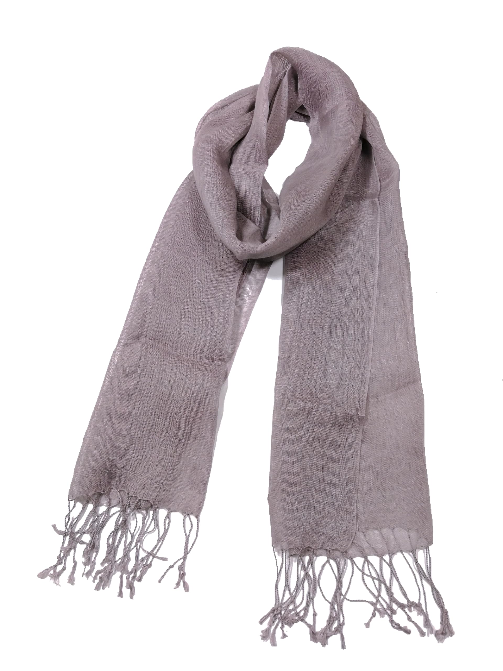 Shanlin Unisex 100% Linen Scarves for Men and Women (71"x22")