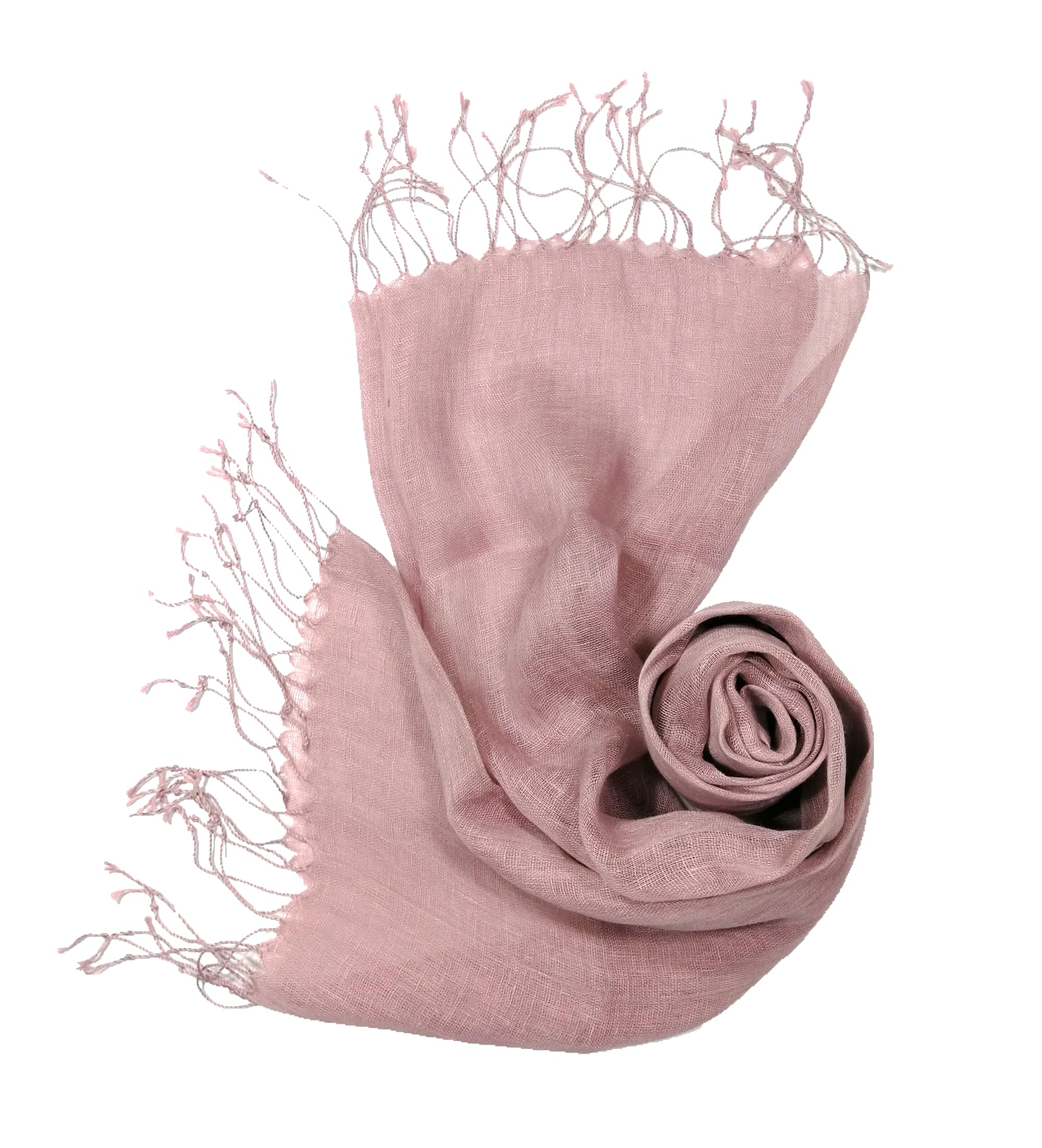 Shanlin Unisex 100% Linen Scarves for Men and Women (71"x22") Solid Color