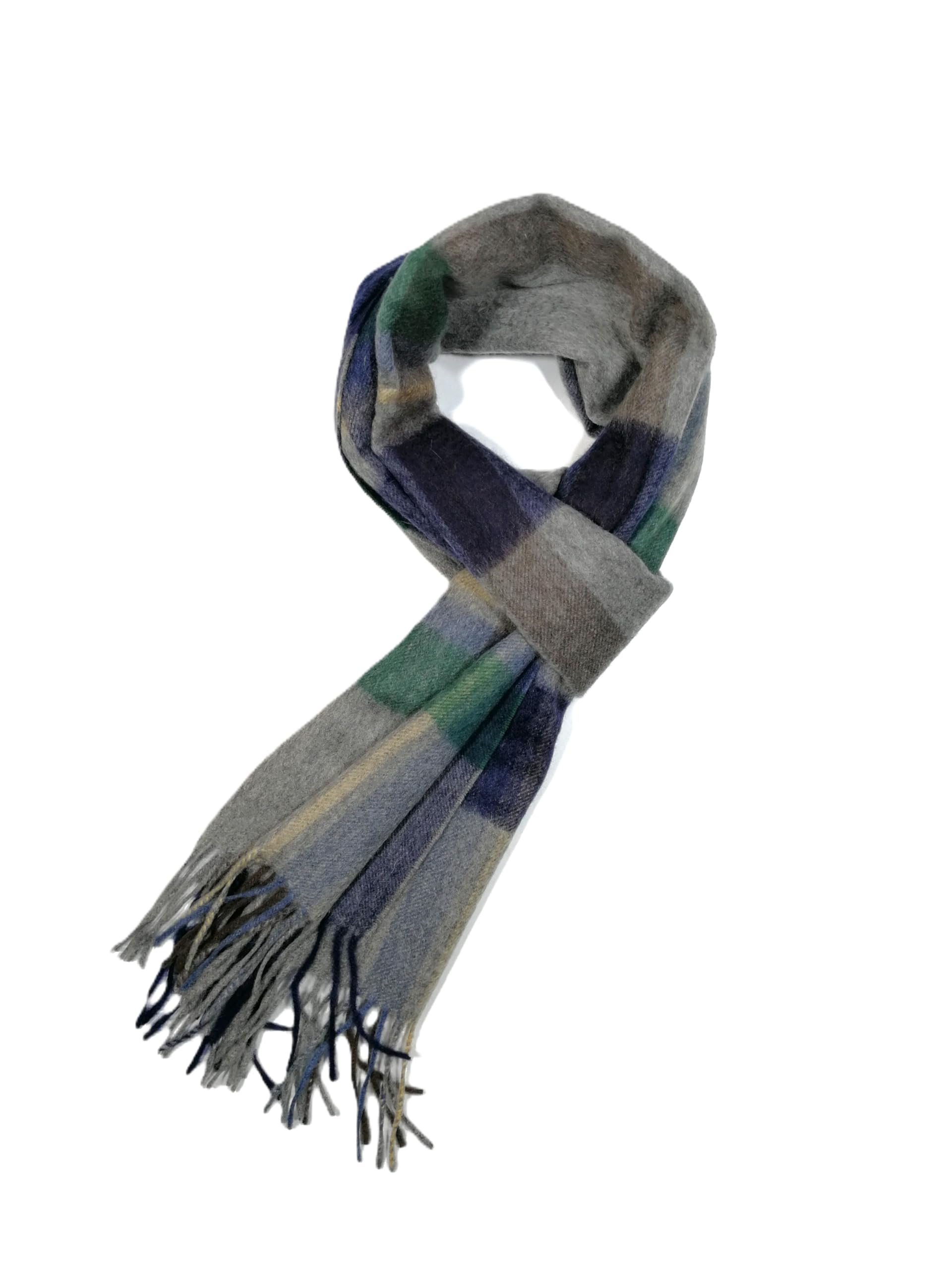 Shanlin 100% Cashmere Ultra Soft Solid & Plaid Scarf for Men & Women with Gift Box