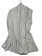 Shanlin Floral Pattern Solid Color Long Scarves for Women
