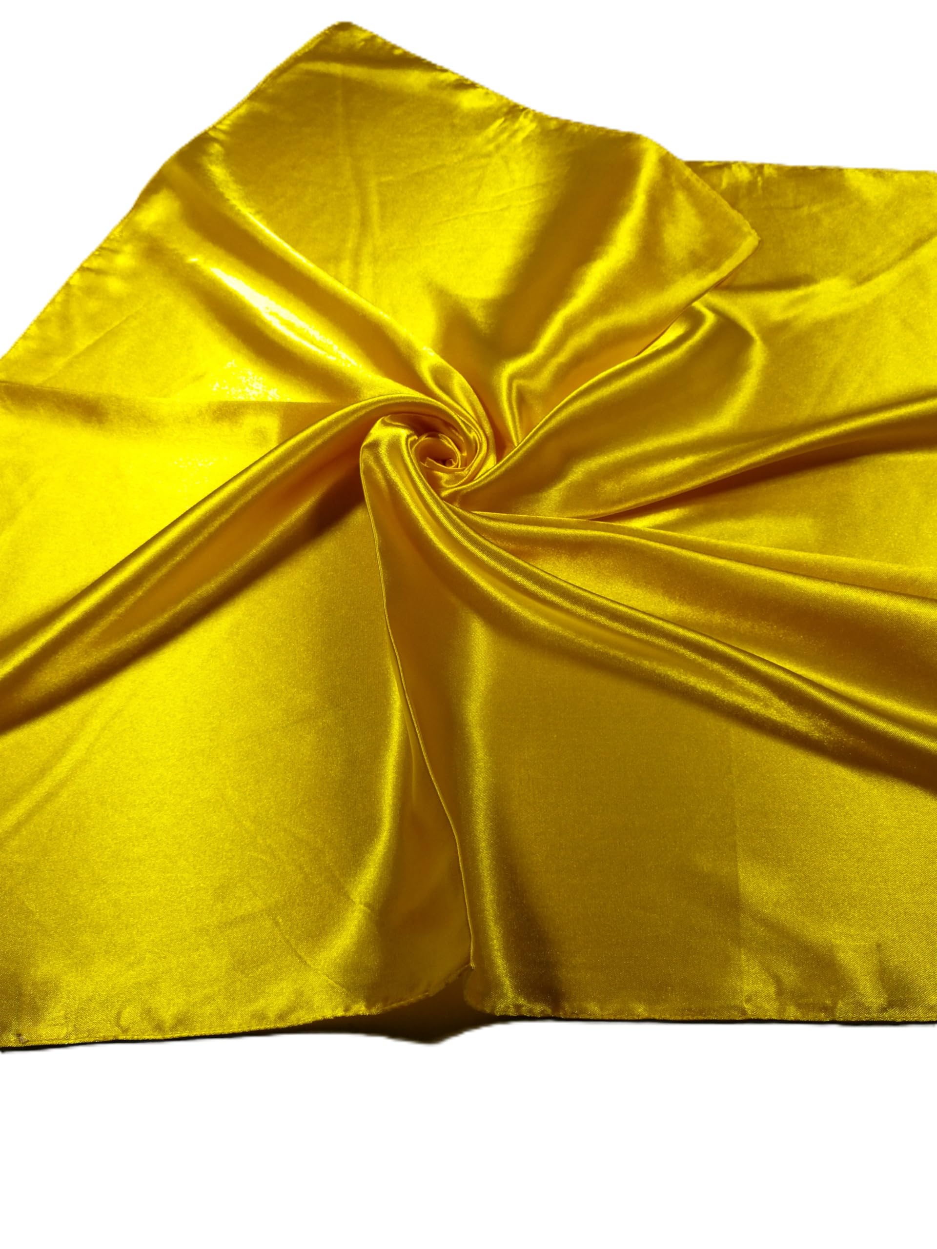 Shanlin Solid Color Silk Feel Satin Square Scarf Bandanas (23.5"X23.5")
