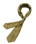 Shanlin Floral Pattern Solid Color Silk Feel Square Scarves (27.5"X27.5")