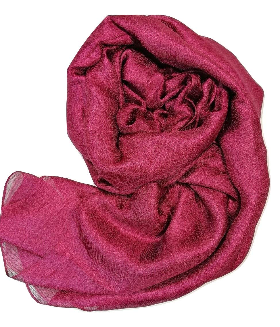 Shanlin Solid Color Silk Feel Long Scarves