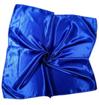 Shanlin Solid Color Silk Feel Satin Square Scarf Bandanas (23.5"X23.5")