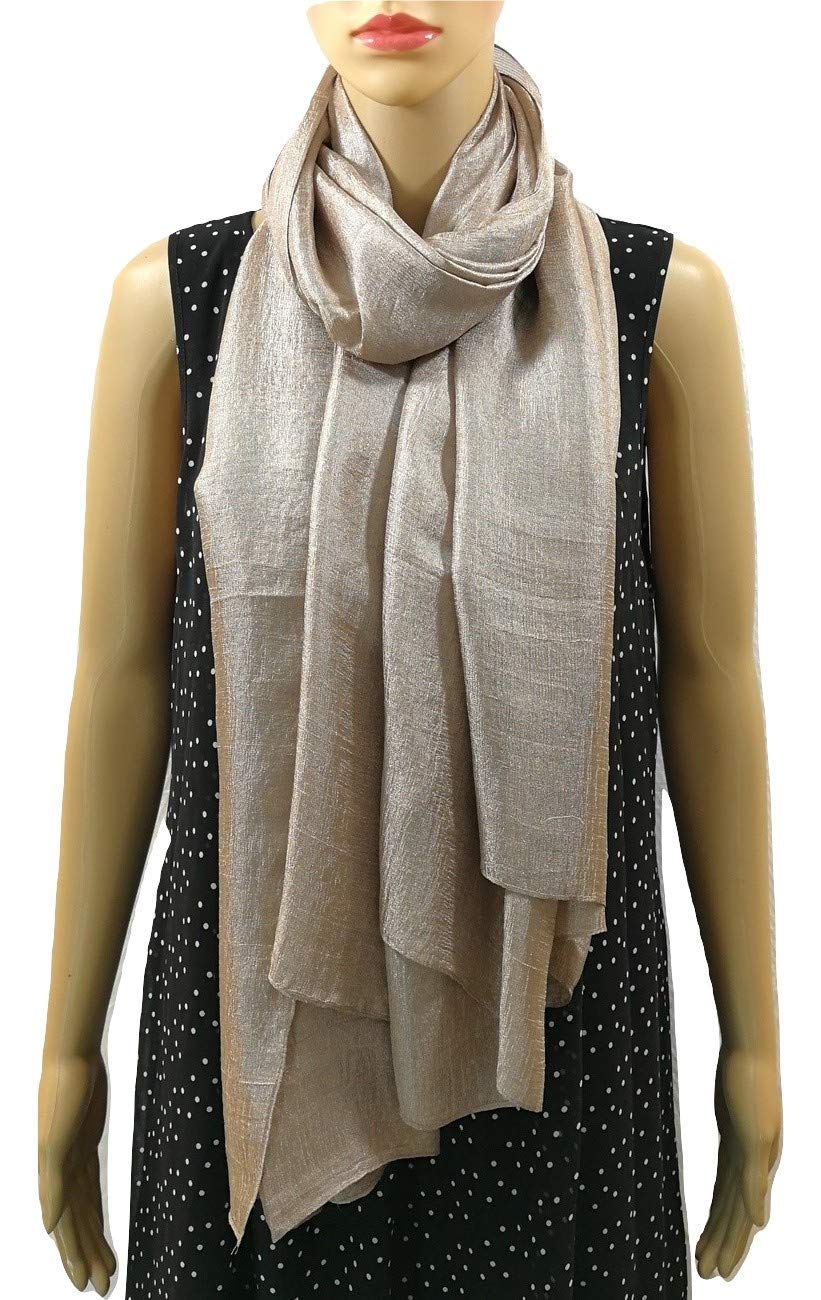 Shanlin Solid Color Silk Feel Long Scarves