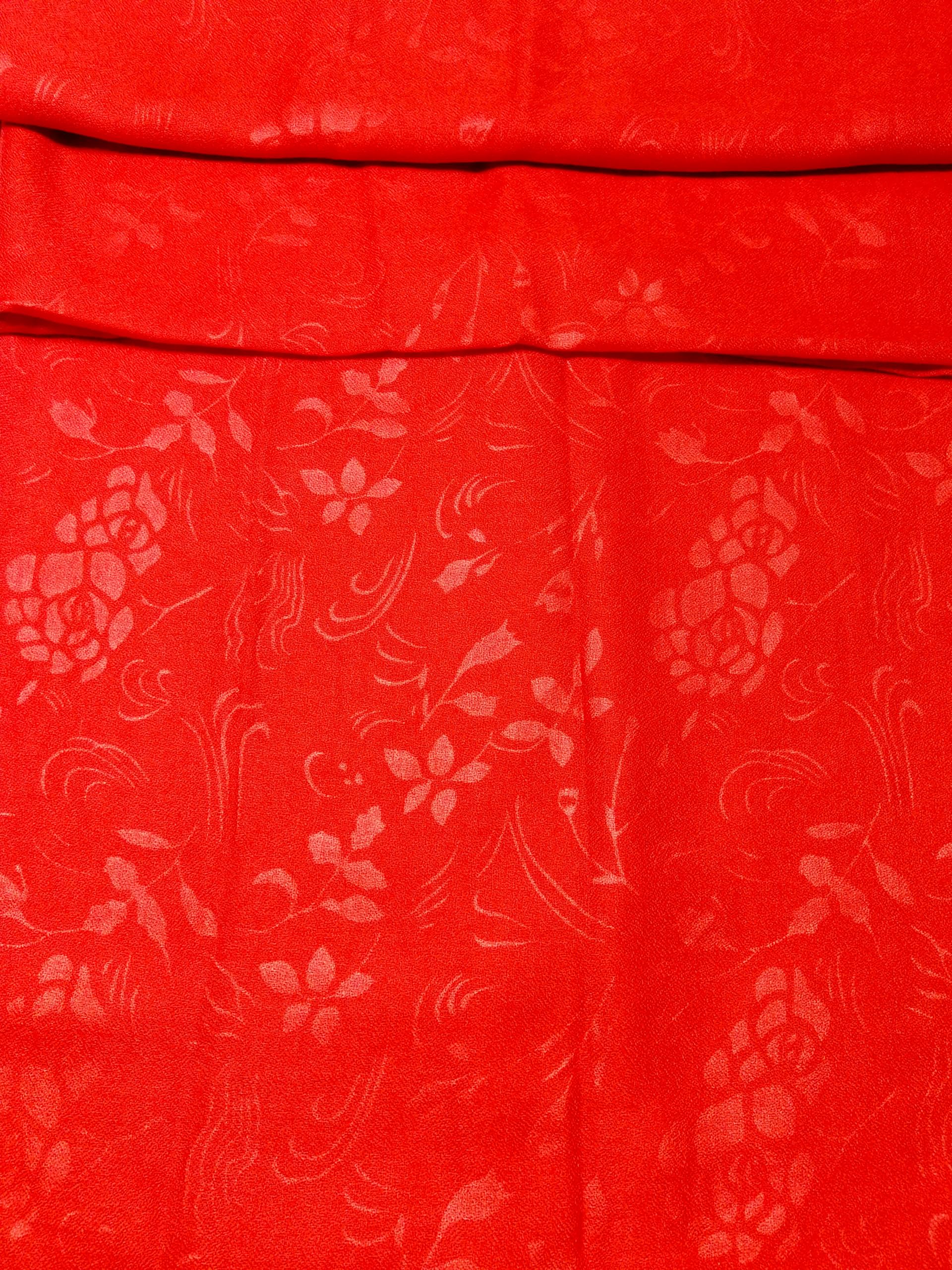 Shanlin Floral Pattern Solid Color Long Scarves for Women