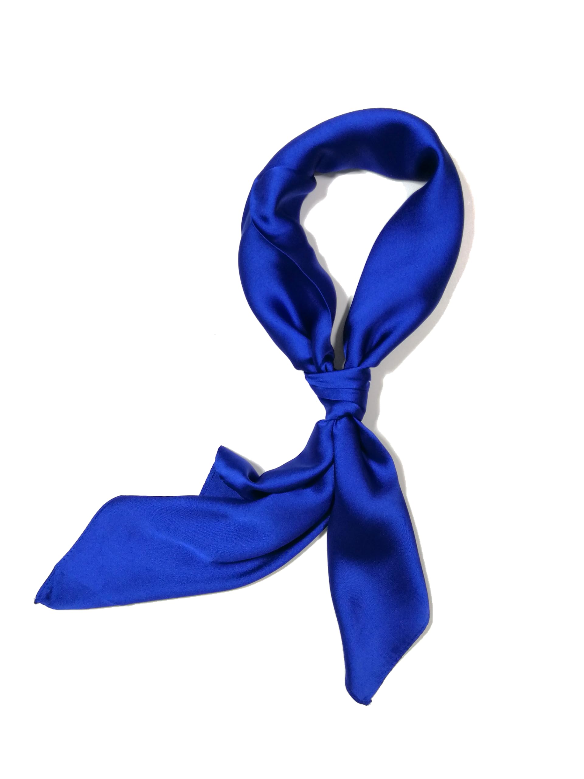 Shanlin Silk Feel Pattern Square Scarves 27" X 27"(Solid Color)