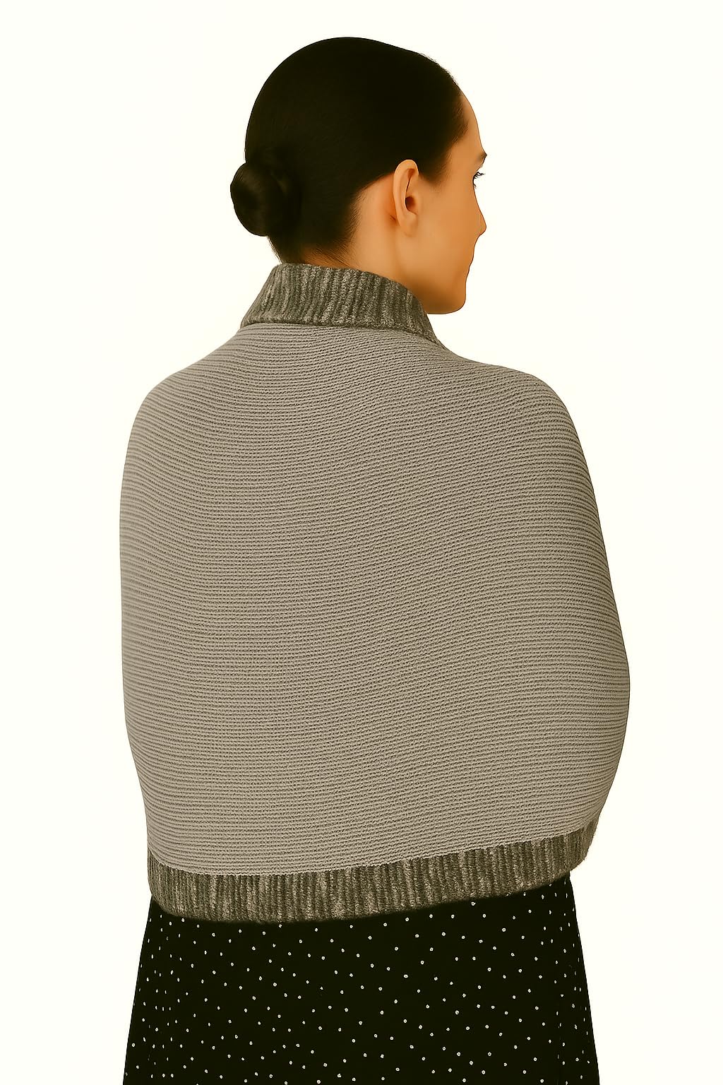 Shanlin Versatile Rainbow Hem Knit Cocoon Cardigan Sweater Shawl