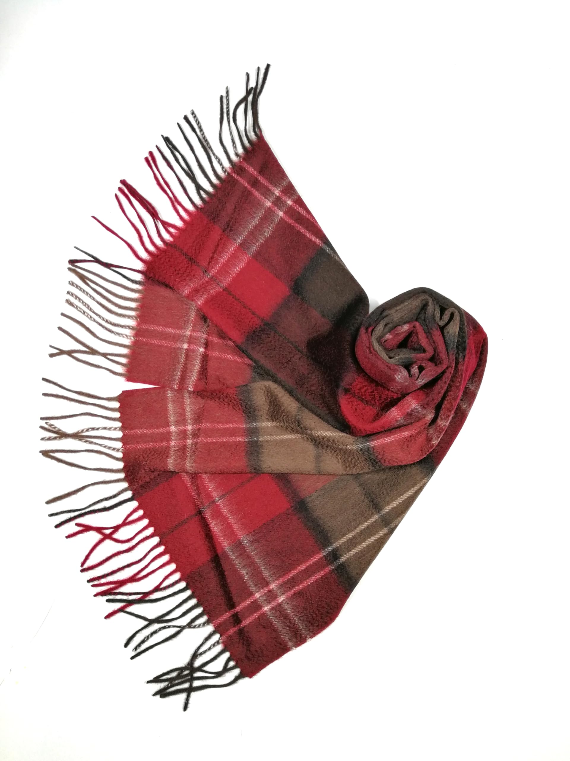 Shanlin 100% Cashmere Ultra Soft Solid & Plaid Scarf for Men & Women with Gift Box