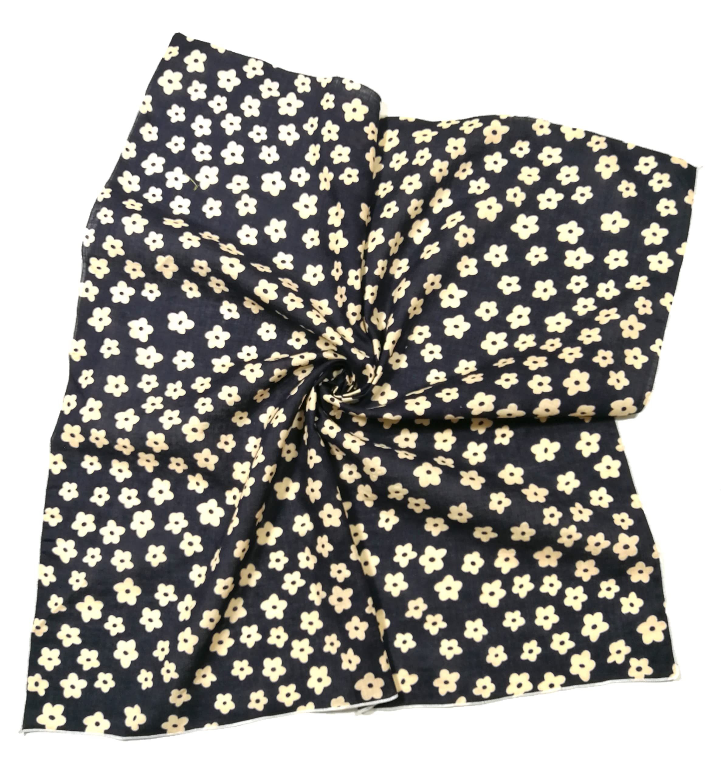 Shanlin Unisex Floral Cotton Bandanas 22x22 inch