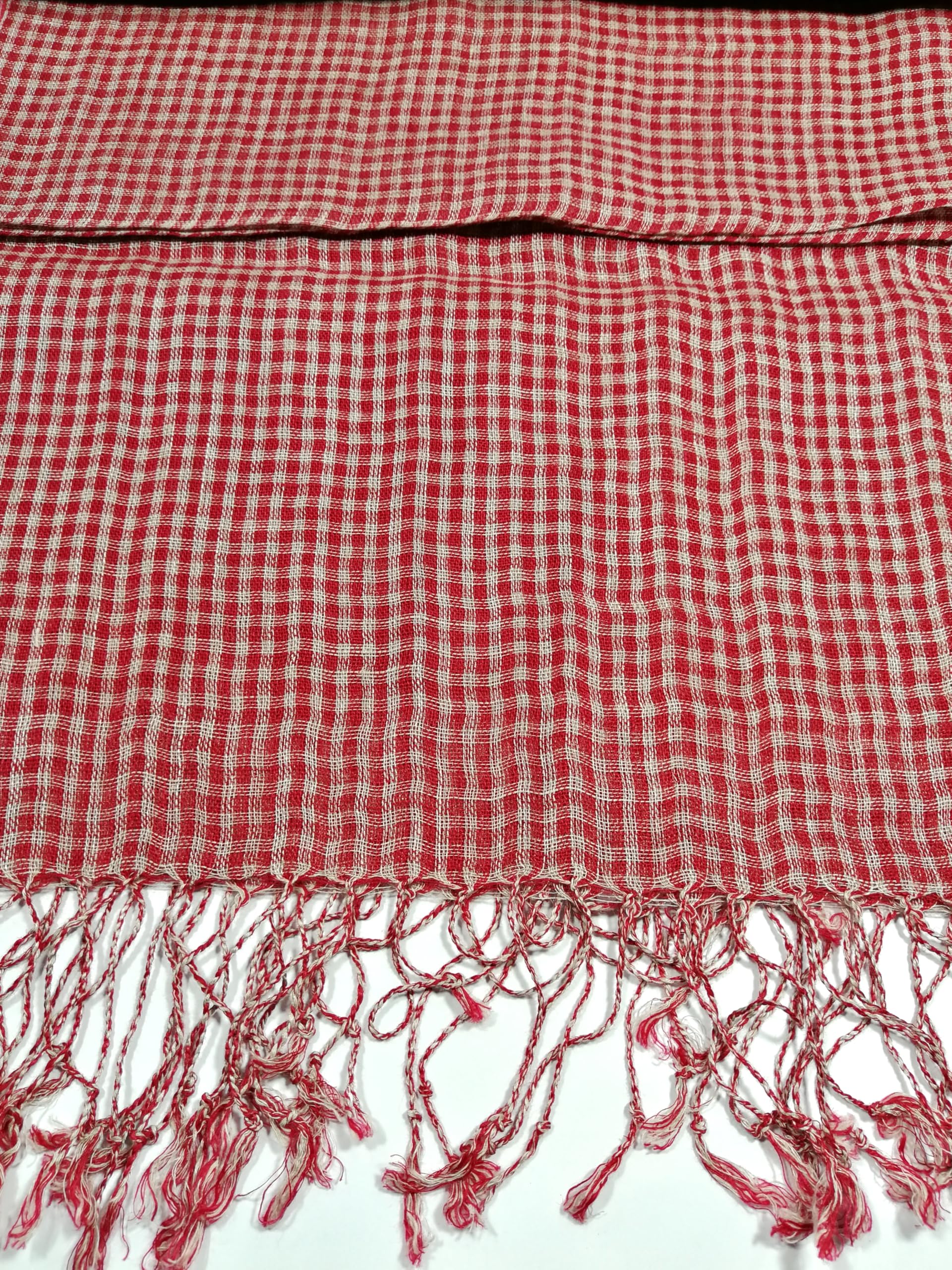 Shanlin Unisex Natural Color 100% Linen Scarves for Men and Women