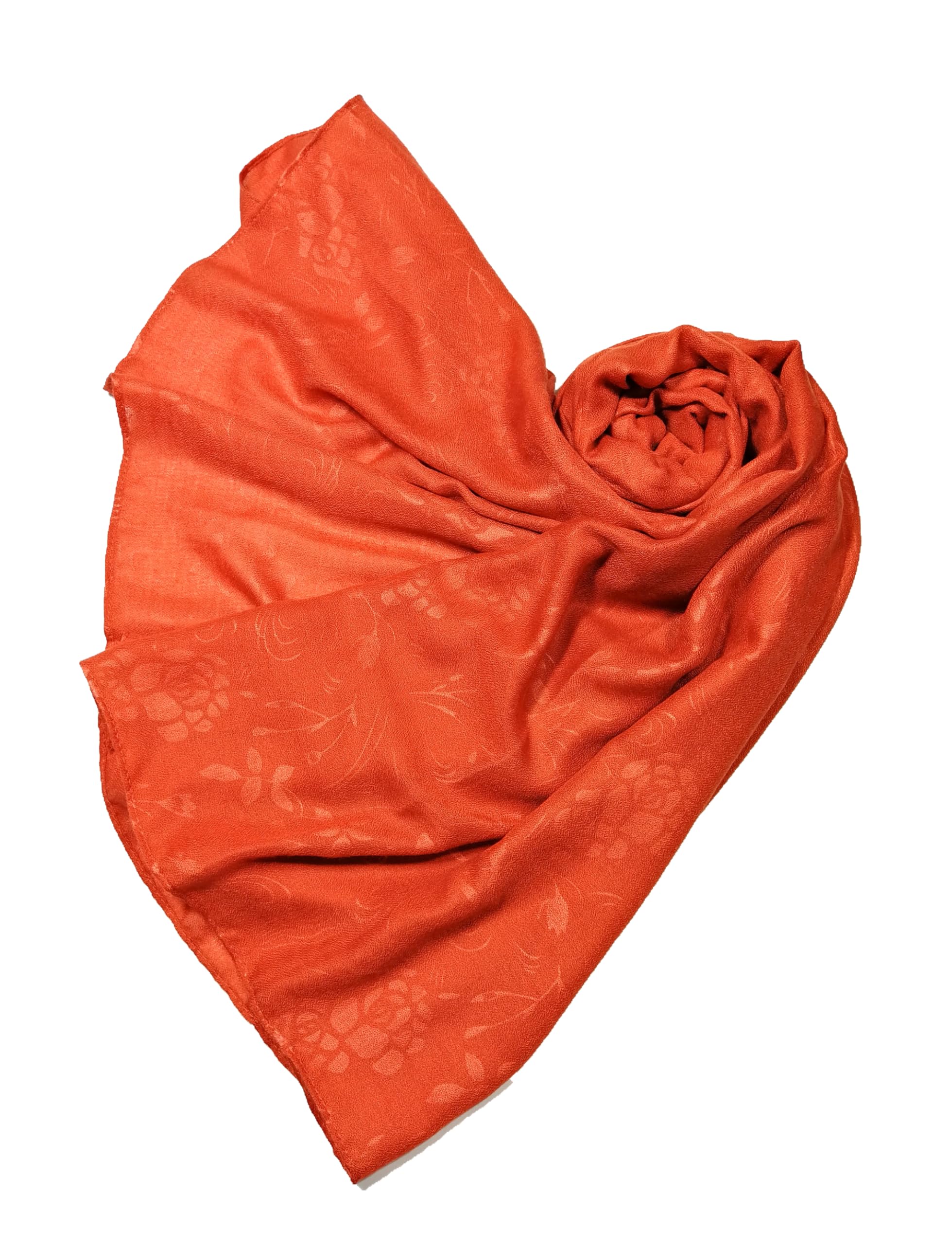 Shanlin Floral Pattern Solid Color Long Scarves for Women