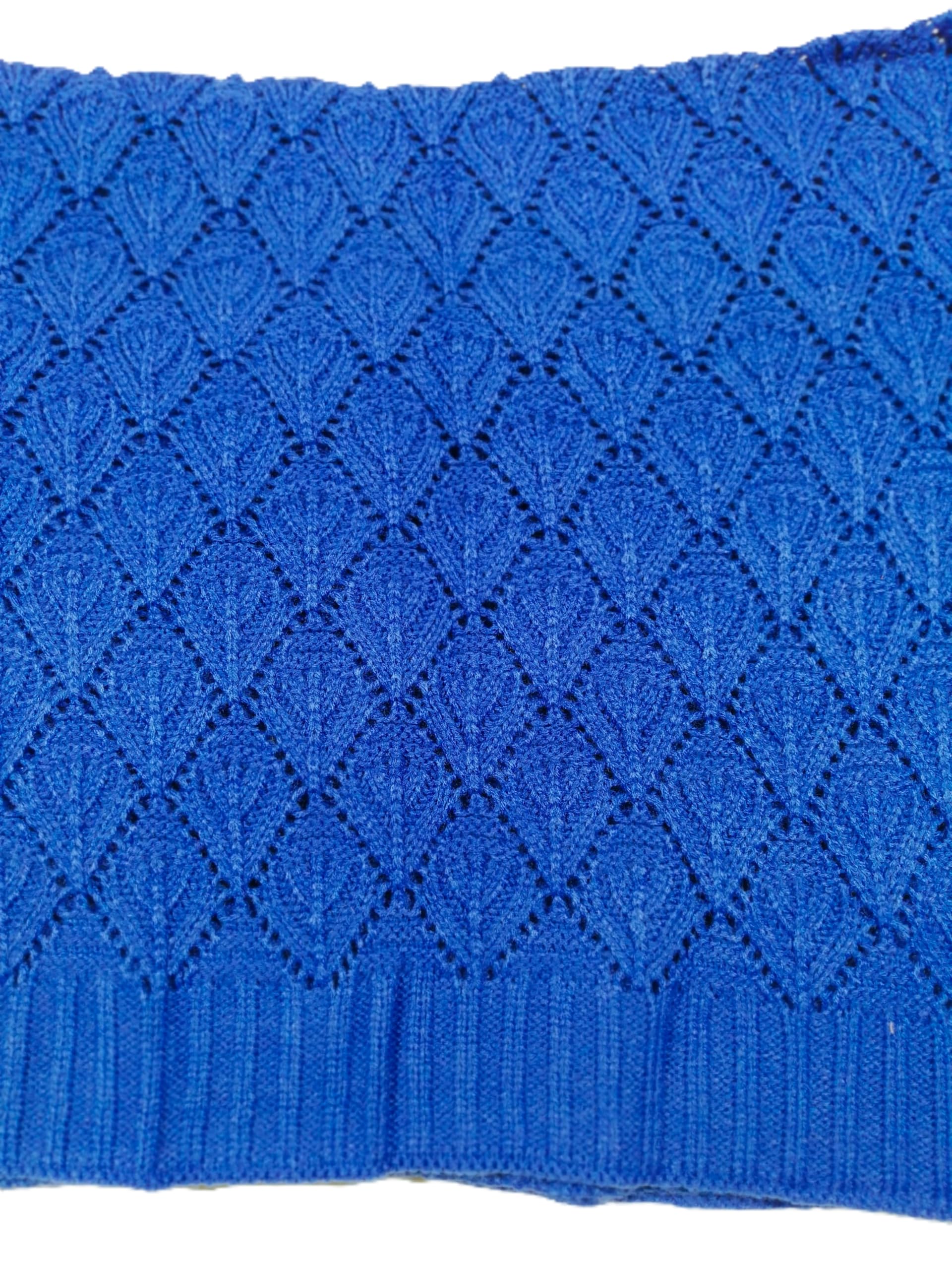 Shanlin Rhombus-Shaped Hollow Pattern Cocoon Cardigan Sweater Shawl