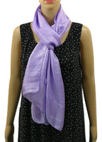 Shanlin Solid Color Silk Feel Long Scarves