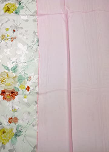Shanlin Floral Silk Feel Scarf Evening Shawl