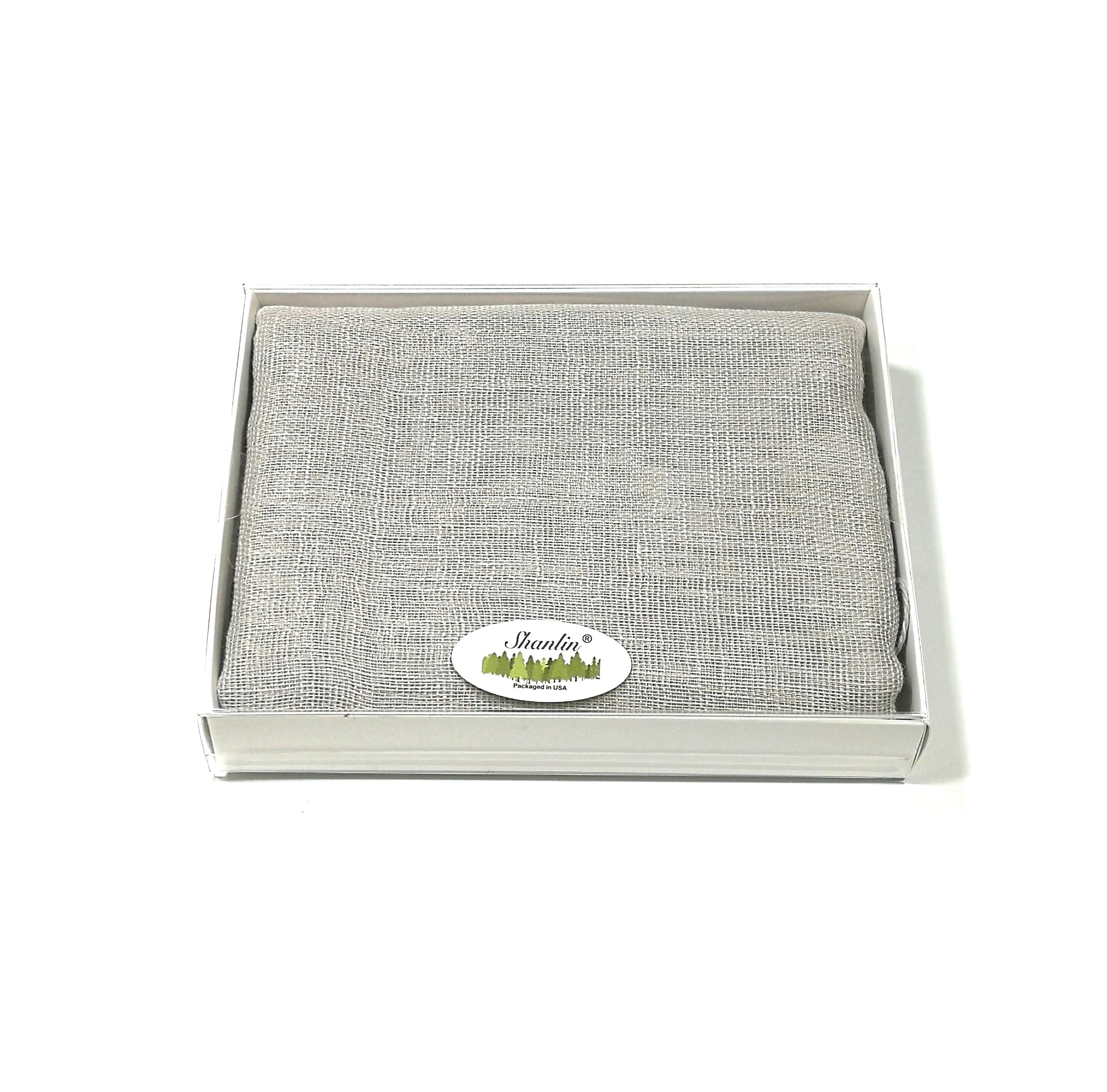 Shanlin Unisex 100% Linen Scarves for Men and Women (71"x22")