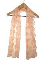 Shanlin Delicate Floral Embroidered Mesh Lace Scarf for Women