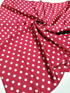 Shanlin Silk Feel Pattern Square Scarves 27" X 27" (Polka Dots)
