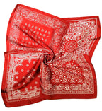 Shanlin Silk Feel Pattern Square Scarves 27" X 27" (Polka Dots)