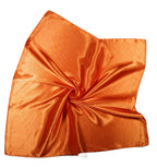 Shanlin Solid Color Silk Feel Satin Square Scarf Bandanas (23.5"X23.5")