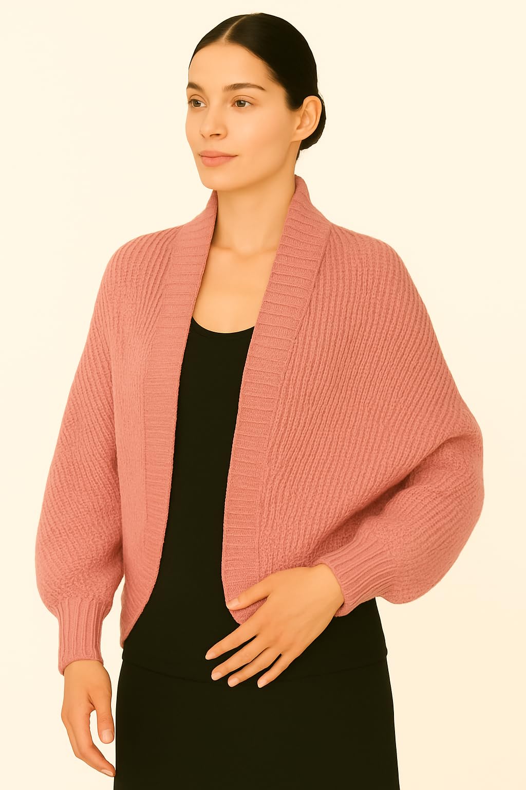 Shanlin Acrylic Cocoon Cardigan Shrug Sweater Shawl