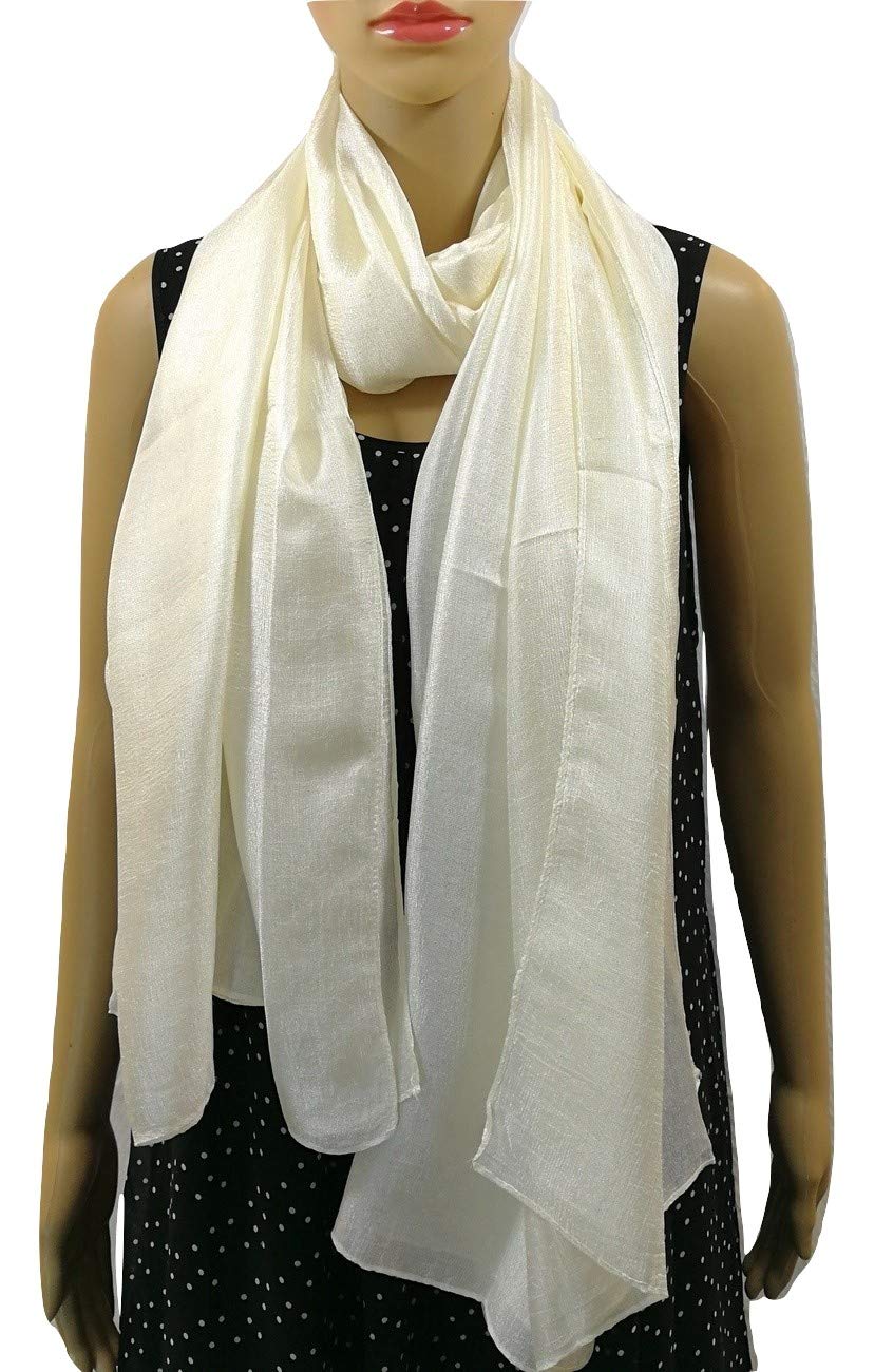 Shanlin Solid Color Silk Feel Long Scarves