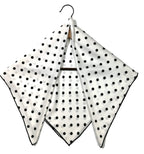 Shanlin Silk Feel Pattern Square Scarves 27" X 27" (Polka Dots)