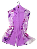 Shanlin Floral Silk Feel Scarf Evening Shawl