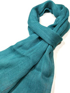 Shanlin Unisex 100% Linen Scarves for Men and Women (71"x22") Solid Color