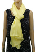 Shanlin Solid Color Silk Feel Long Scarves