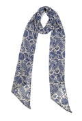 Shanlin Vintage Polka Dot Chiffon Skinny Scarf – Lightweight Retro Long Ribbon for Neck, Hair, Hat