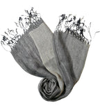 Shanlin Unisex Natural Color 100% Linen Scarves for Men and Women
