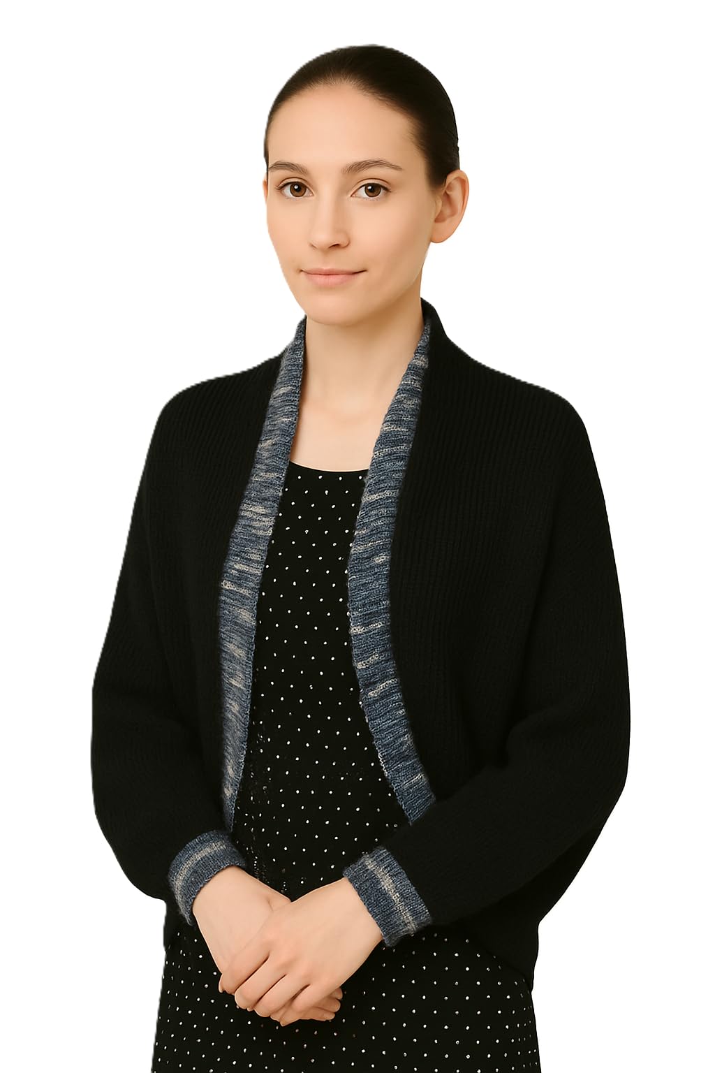 Shanlin Versatile Rainbow Hem Knit Cocoon Cardigan Sweater Shawl
